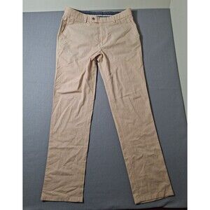 Ballin Dress Pants Mens 36X35 Light Orange Flat Front Trousers Lightweight Golf